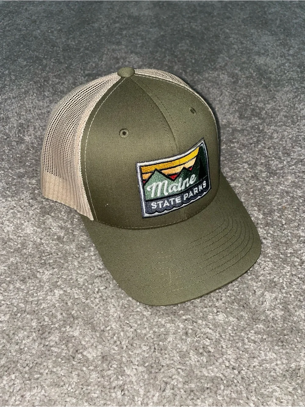 Maine State Parks Six-Panel Cap Vented Back Snapback